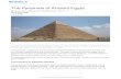 The Pyramids of Ancient Egypt - Central Bucks School ...€¦ · The pyramids of Egypt are among history's greatest buildings. A pyramid is a building with four triangle-shaped sides