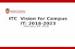 ITC Vision for Campus IT: 2018-2023ITC Vision for Campus IT Vision -2018-2023: Desired/Future State. Strategic Initiatives, Processes 3 IT Governance has taken several strategic initiatives