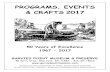 PROGRAMS, EVENTS & CRAFTS 2017 · PROGRAMS, EVENTS & CRAFTS 2017 50 Years of Excellence 1967 - 2017. GARVIES POINT MUSEUM & PRESERVE 50 Years of Excellence 1967 - 2017 NASSAU COUNTY