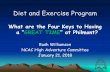 Diet and Exercise Program · •“the best way to train for climbing mountains w/ ... •Walking/Treadmill, Hiking, Running •Gym exercises (Jumping Jacks, Windsprints) ... •To