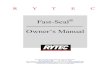 Fast-Seal Owner’s Manual - Rytec Doors Seal... · Fast-Seal® Owner’s Manual. FAST SEAL MODELS LIMITED WARRANTY Rytec Corporation (“Seller”), an Illinois corporation with