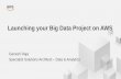 Launching your Big Data Project on AWS - Amazon S3 · Amazon Kinesis - Stream Processing on AWS Kinesis Streams Capture streaming data for downstream processing Allow multiple processors