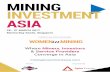 MINING INVESTMENT ASIA · Mining Investment Asia is the leading regional mining investment forum for the Asian commodity market. In 2017, we are launching our inaugural ‘Women in