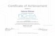 Certificate of Achievement - NCHEAnchea.memberlodge.com/resources/Documents/2018/SPRING CERTI… · Certificate of Achievement AWARDED TO Mike Fisher CHFM FOR SUCCESSFUL COMPLETION