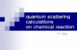quantum scattering calculations on chemical reactiontime.kaist.ac.kr/lec/pchem2/topic3.pdf · 2007-02-13 · quantum scattering calculation To get informations from dynamics of chemical