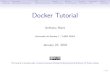 Docker Tutorial (handout) - Li Mengting · Docker Tutorial Anthony Baire Universit´e de Rennes 1 / UMR IRISA January 22, 2018 This tutorial is licensed under aCreative Commons Attribution-NonCommercial-NoDerivs