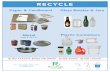 RECYCLE...2019/10/24  · NO PLASTIC BAGS OR WRAP NO FOOD NO LIQUID Glass Bottles & Jars Plastic Containers Paper & Cardboard Metal Limit 2 ‘ x 2 ‘ x 2’ RECYCLE For more information