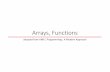 KNK C 04 array functions LAB - gnu.ac.kropen.gnu.ac.kr/.../KNK_C_04_array_functions_LAB.pdf · 2017-11-13 · Arrays, Functions adopted from KNK C Programming : A Modern Approach.