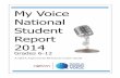 My Voice National Student Report - SAGE Publications · The My Voice Student Survey was developed to assess this framework. For the present report, the My Voice Survey was completed