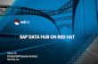 SAP DATA HUB ON RED HAT · 2018-05-16 · Define data driven processes across complex enterprise landscapes • Access on-premises, cloud, or hybrid data sources – SAP or non-SAP