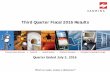Third Quarter Fiscal 2016 Resultss21.q4cdn.com/392851627/files/doc_financials/...Third Quarter Fiscal 2016 Results . Quarter Ended July 2, 2016 . Safe Harbor Statement . 2 . Certain