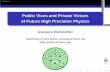 Public Vices and Private Virtues [0.1cm] of Future High ...personalpages.to.infn.it/~giampier/ilcf.pdf · Public Vices and Private Virtues of Future High Precision Physics Giampiero