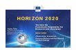 HORIZON 2020 - conferences.au.dk2014-2020 HORIZON 2020 Andrea Tilche Head of the Climate change Unit DG Research and Innovation European Commission Climate Action, Environment, Resource