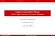 Cluster Competition Recapqnib.org/data/isc2018/UniHH_SCC.pdf · Communication bandwidth and latency High Performance Conjugate ... Lattice QCD SIMD, OpenMP and MPI Nektar++ Spectral/HP