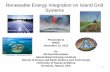Renewable Energy Integration on Island Grid Systems...Renewable Energy Integration on Island Grid Systems Presented at WAEF . December 12, 2012 . by . ... Feed-in tariff, Reliability
