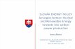 SLOVAK ENERGY POLICY Synergies beteen Nuclear and Renewable Energy … · 2019-11-27 · NUCLEAR ENERGY IN THE SLOVAK REPUBLIC - SPECIFICITIES • Use of nuclear energy is a key part