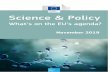 Science & Policy - European Commission · 15 November Science Meet Regions- Science for Policy- Slovenia JRC Ljubljana, Slovenia 18-19 November Workshop: Banking Regulation and Sustainability