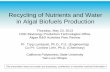 Recycling of Nutrients and Water in Algal Biofuels Production– Renewable electricity production from biogas to offset other GHG-generating inputs to the overall algae biofuel processgenerating