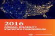 ANNUAL DISABILITY STATISTICS COMPENDIUM · The Annual Disability Statistics Compendium is a publication of statistics about people with disabilities and about the government programs