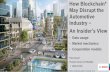 How Blockchain* May Disrupt the Automotive Industry An ...€¦ · Blockchain Consortium dedicated to Automotive Use Cases • Digital History: Tracking Vehicle Data • Auto Component