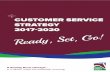 CUSTOMER SERVICE STRATEGY 2017-2020 ... The Customer Service Strategy supports Council¢â‚¬â„¢s Customer