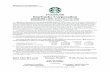 $750,000,000 Starbucks Corporation - Morgan Stanley Starbucks Corporation Starbucks is the premier roaster,