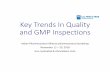 Key Trends In Quality and GMP Inspections · Key Trends In Quality and GMP Inspections ... if there are CGMP gaps, are they chronic or ... April 1991 -A highly respected FDA Investigator