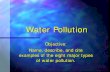 Water Pollution - Woodland Hills School District · Water Pollution Objective: Name, describe, and cite examples of the eight major types of water pollution. Types of Water Pollution