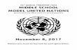 29th ANNUAL TENNESSEE YMCA MIDDLE SCHOOL MODEL … · TENNESSEE YMCA MIDDLE SCHOOL MODEL UNITED NATIONS . TABLE OF CONTENTS . Program Administration 2 Conference Agenda 3 MUN Delegate