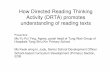 How Directed Reading Thinking Activity (DRTA) promotes ... · How Directed Reading Thinking Activity (DRTA) promotes understanding of reading texts Presenters: Ms Yu Pui Ying, Agnes,