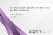 How to Accelerate the Digital Transformation Journey Using ... · How to Accelerate the Digital Transformation Using QAD Manufacturing 2 This presentation includes forward -looking
