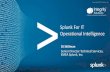 Splunk For IT Operational Intelligence · • Splunk Apps –Splunk App for VMware –Splunk Apps for Citrix & Hyper V –Splunk App for Microsoft Exchange –Splunk App for Active
