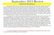 September 2019 Review - National Weather Service · ahead at October Climatology on the final slide. September 2019 Review. Daily High Temperature Departures at Richmond & Norfolk
