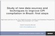 Study of new data sources and techniques to improve CPI ... · Inital ideas on using such source: Use of web data to improve collection methods (specially in sectors where prices