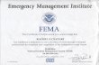 Emergency Management Institute FEMA This Certificate of …€¦ · Emergency Management Institute FEMA This Certificate of Achievement is to acknowledge that RACHEL E CSATARI has