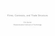 Firms, Contracts, and Trade Structure3 of world trade is intraﬁrm trade (1 3 of U.S. exports and more than 40% of U.S. imports). • Thevolumeofintraﬁrm trade shows some strong