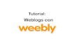 Weblogs con - Weeblyinstinfuasf.weebly.com/uploads/3/7/7/0/37705943/tutorialweebly1.pdf · Como añadir elemento de página blog Podemos añadir una página blog a nuestra página