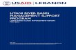 LITANI RIVER BASIN MANAGEMENT SUPPORT PROGRAM · TOPOGRAPHIC SURVEY Based on the findings of the field survey, a topographic survey was defined and carried out in order to build the