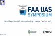 Workshop: Unsafe/Unauthorized UAS – What Can …...Workshop: Unsafe/Unauthorized UAS – What Can You Do? Janet Riffe, FAA Charles Raley, FAA Lt. Eric Hamm, DSP Aviation South Ralph