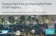 Conquer dark data by unleashing the power of SAP Analytics · Conquer Dark Data by Unleasing the Power of SAP Analytics Natasa Mastellou, Business Intelligence Solution Advisor, SAP