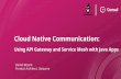 Cloud Native Communication - The Conference for Java ... · tl;dr Moving to cloud and containers (cloud native) brings benefits and challenges –Ingress and service-to-service communications