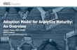Adoption Model forAnalytics Maturity: An Overview · •Leverages an 8 stage maturity model, like EMR Adoption –Prescriptive –Each stage has specific compliance goals –Bullet
