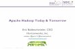 Apache Hadoop Today & Tomorrow · 2019-12-21 · Apache Hadoop Projects . Programming Languages . Computation Object Storage Zookeeper (Coordination) Core Apache Hadoop Related Apache