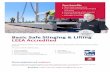 Basic Safe Slinging & Lifting LEEA Accredited · 2019-09-19 · Certex safe slinging and lifting course provides an introduction to users of lifting equipment with safe techniques