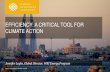 EFFICIENCY: A CRITICAL TOOL FOR CLIMATE …...2018/04/01  · EFFICIENCY: A CRITICAL TOOL FOR CLIMATE ACTION Jennifer Layke, Global Director, WRI Energy Program 2 Business as usual