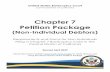 Chapter 7 Petition Package - United States Courts · Chapter 7 Petition Package (Non-Individual Debtors) ... Form 201) – this completed form must be signed by the authorized representative