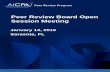 January 2016 Peer Review Board Open Session Meeting …B. Approved 2016 Association Information Forms for Associations of CPA Firms** C. Approved Revisions to AICPA Peer Review Program