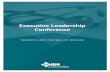 WELCOME! [] · 2020-02-06 · WELCOME! The Center for Healthcare Leadership and Management (CHLM) is pleased to welcome you to the 2018 Executive Leadership Conference (ELC). We hope