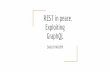 Exploiting GraphQL REST in peace. - The Long Con · - What is GraphQL - Exploiting GraphQL - Security Recommendations. REST. Regular Scenario In a “ToDo List” web application