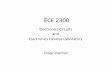 Electronics Devices Laboratory ECE 2300 Gregg Chapman and ... · Electronics Devices Laboratory Gregg Chapman. Laboratory 1 Resistor Networks. Background • Series and Parallel Resistor